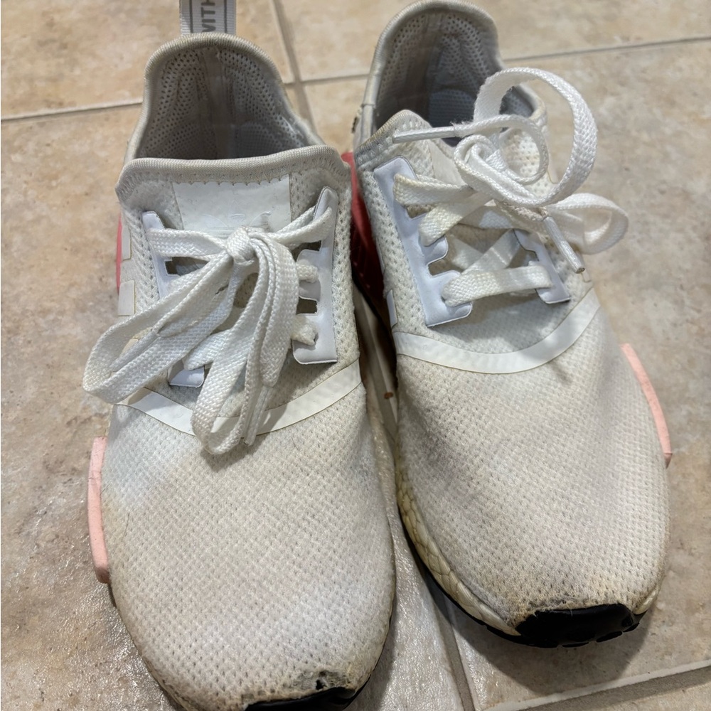 Adidas NMD R1 WHITE ROSE SNEAKERS - Picture 3 of 7